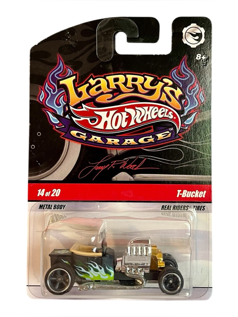 Hot Wheels Larry’s Garage T-Bucket Chase with initials (limited) NOC real riders